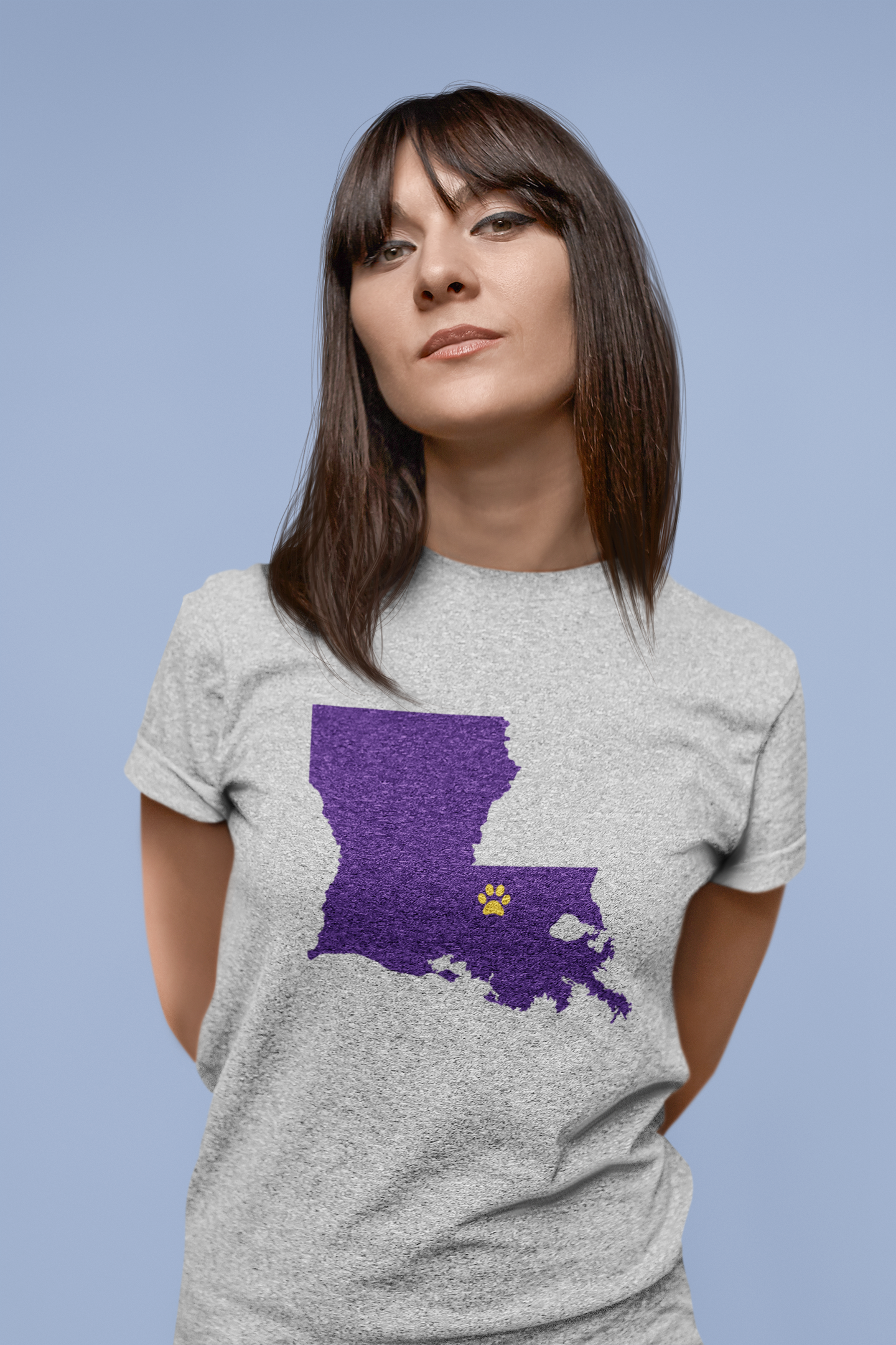 Baton Rouge Paw Print Tee