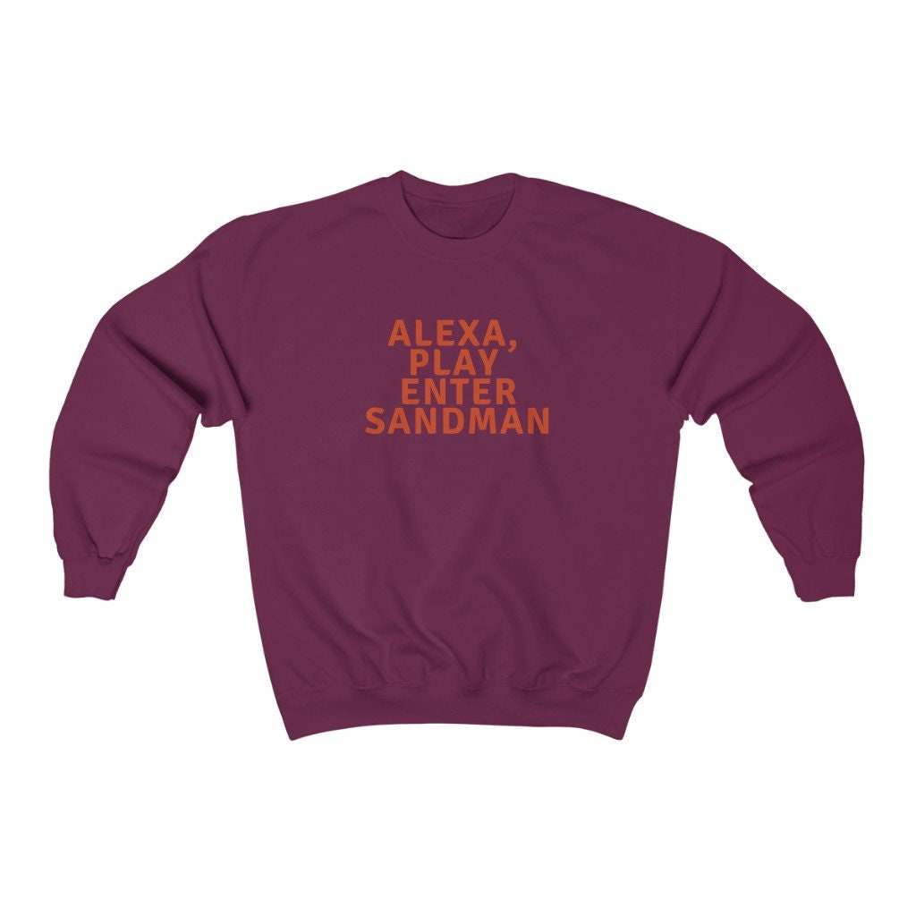 Alexa, Play Enter Sandman Crewneck Sweatshirt