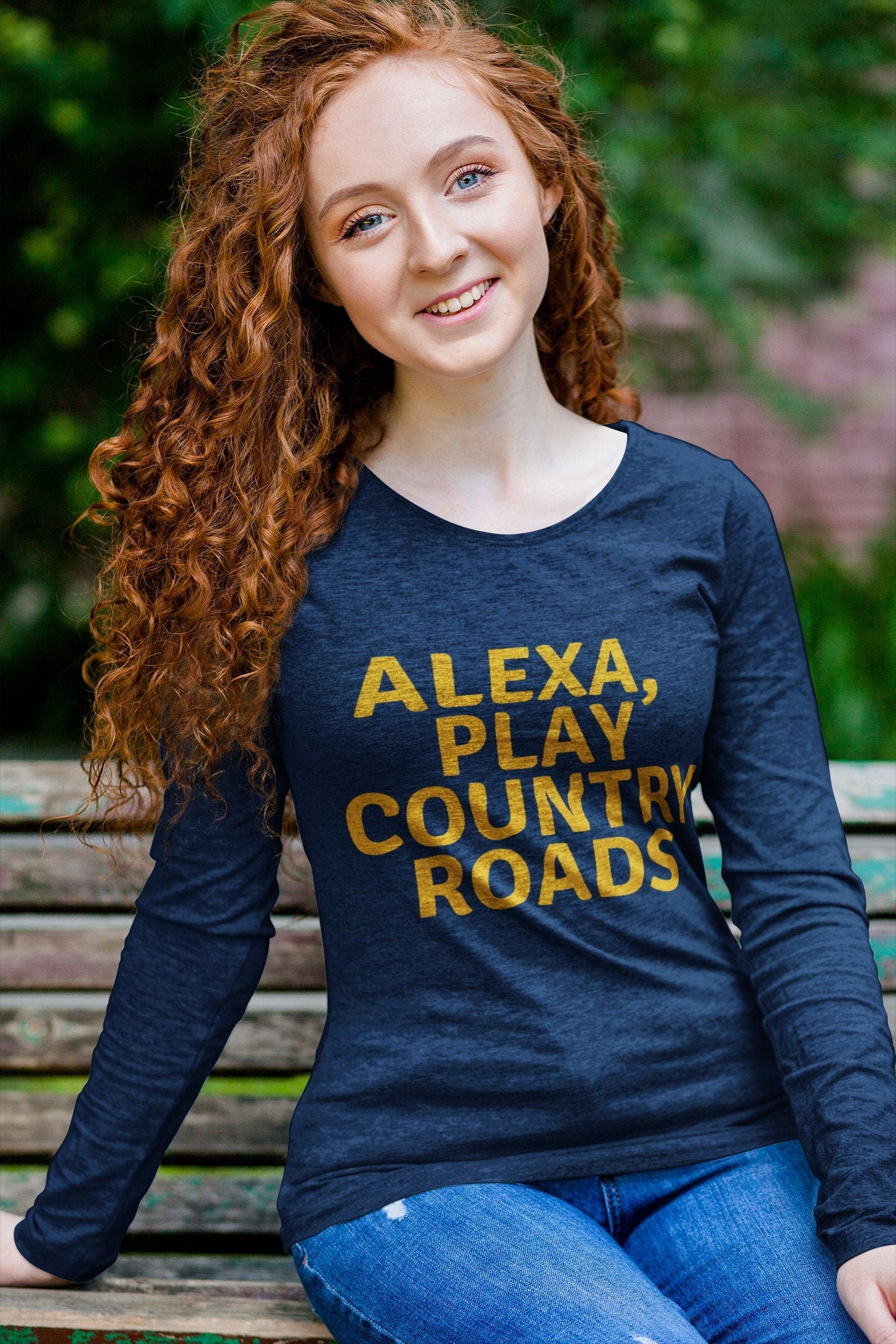 Alexa, Play Country Roads Long Sleeve Shirt