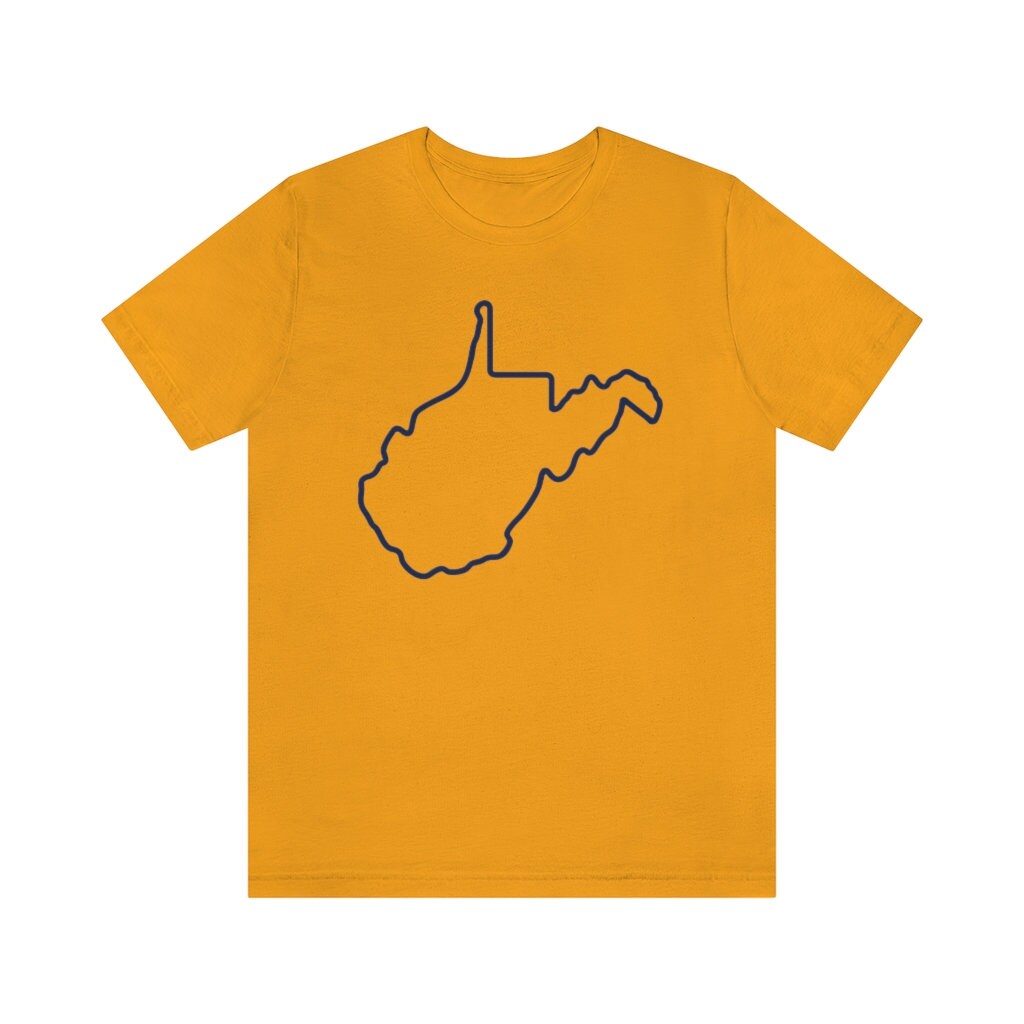 West Virginia State Outline Tee