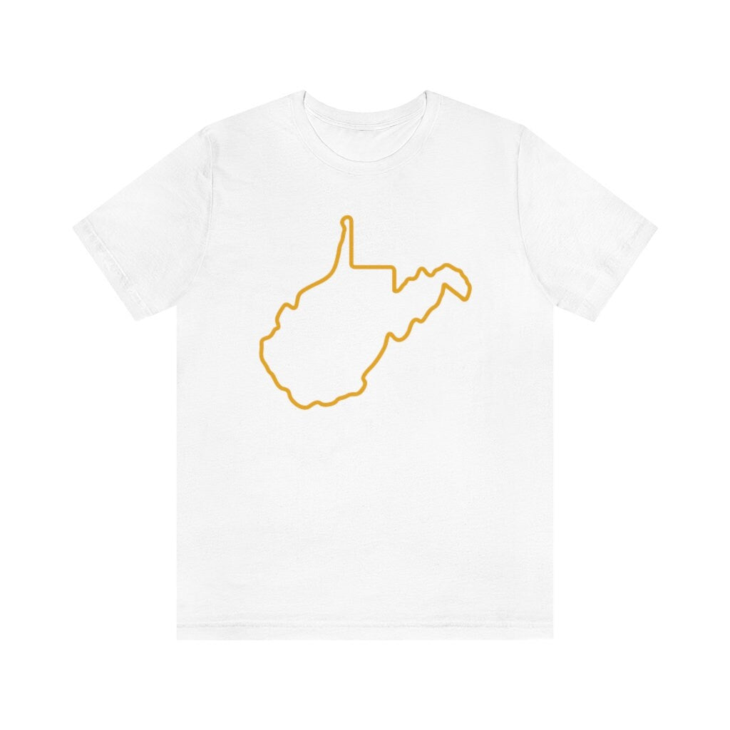 West Virginia State Outline Tee