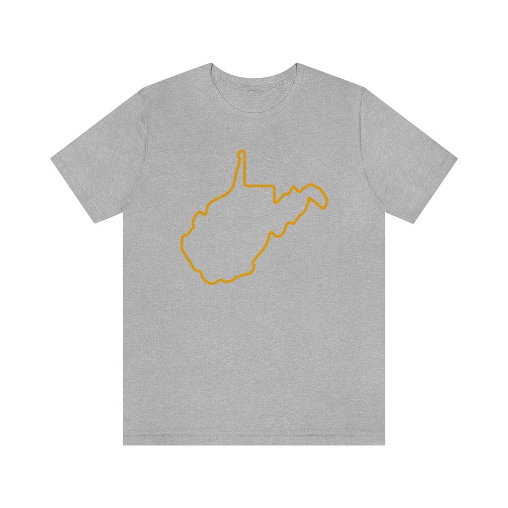 West Virginia State Outline Tee