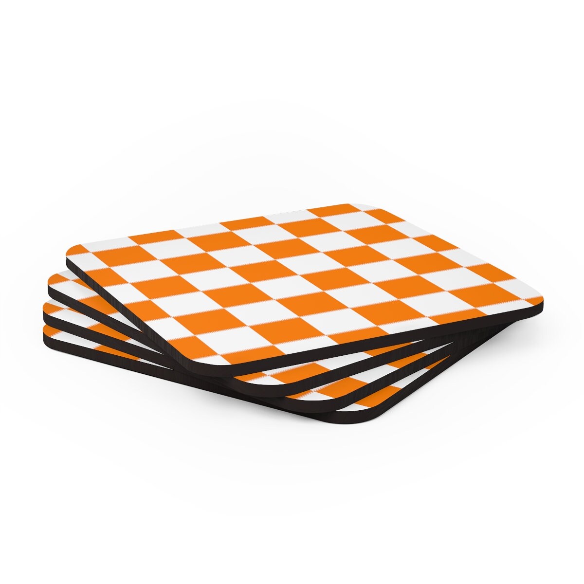 Tennessee Checkered Corkwood Coaster Set