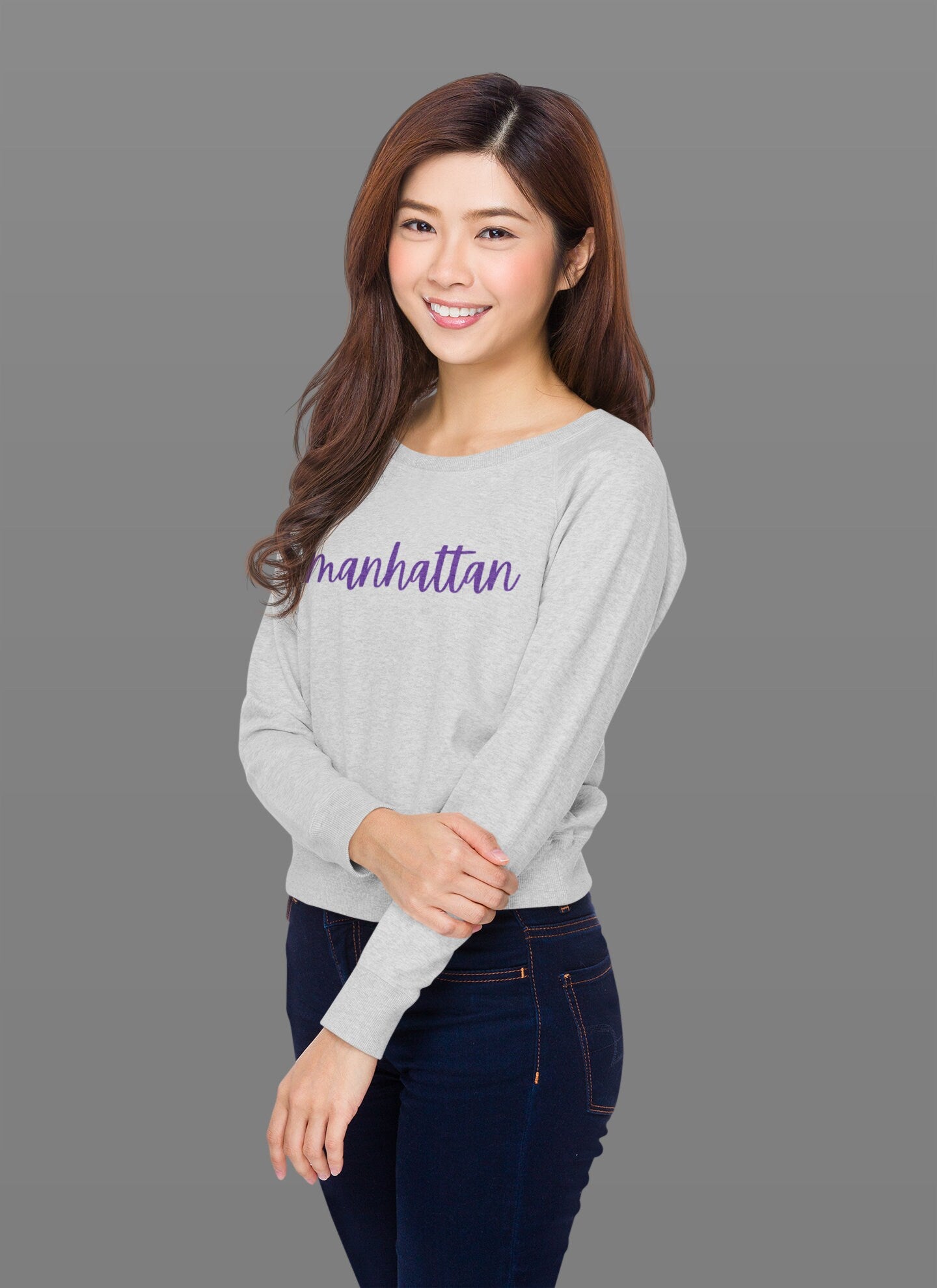 Manhattan Script Sweatshirt