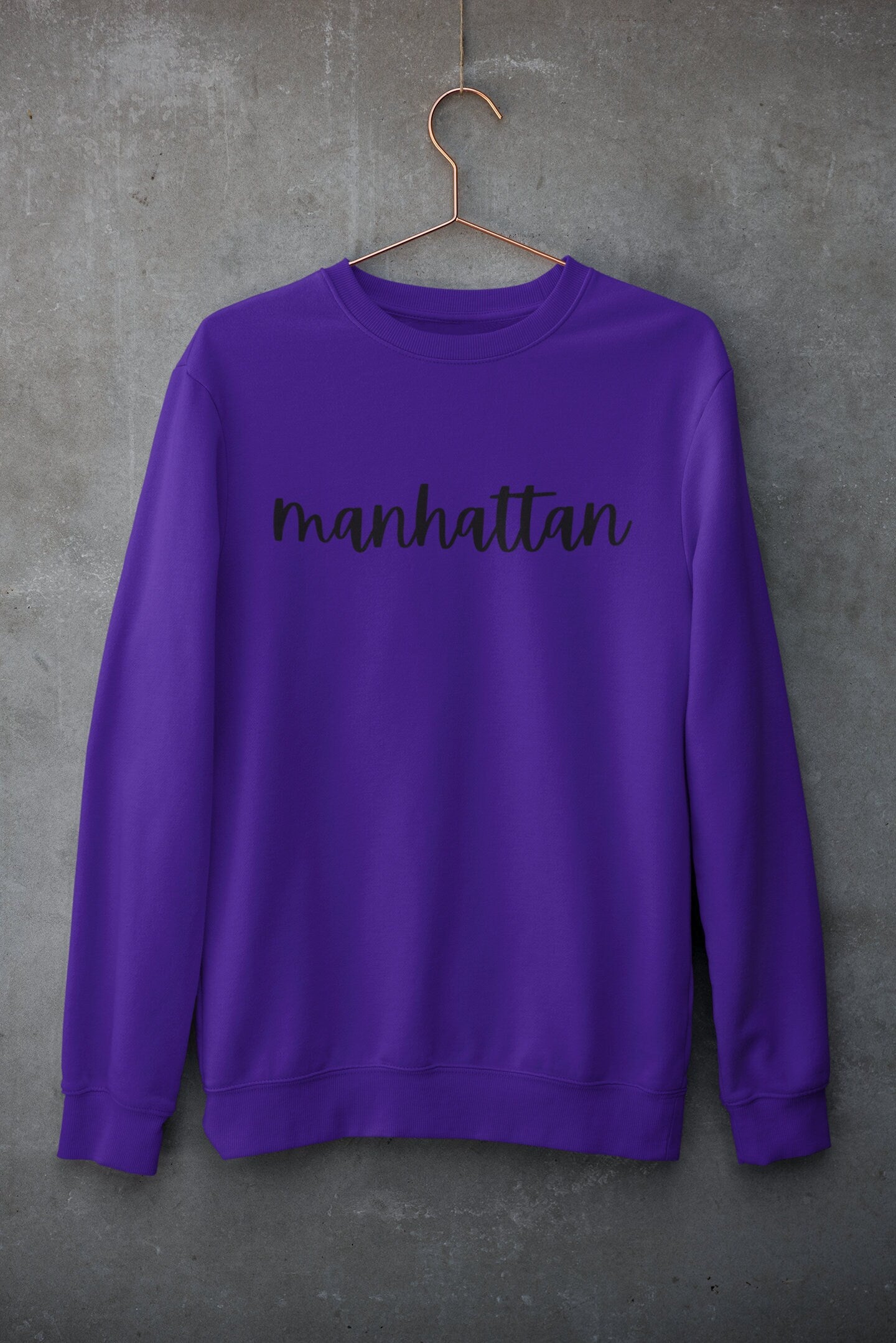 Manhattan Script Sweatshirt