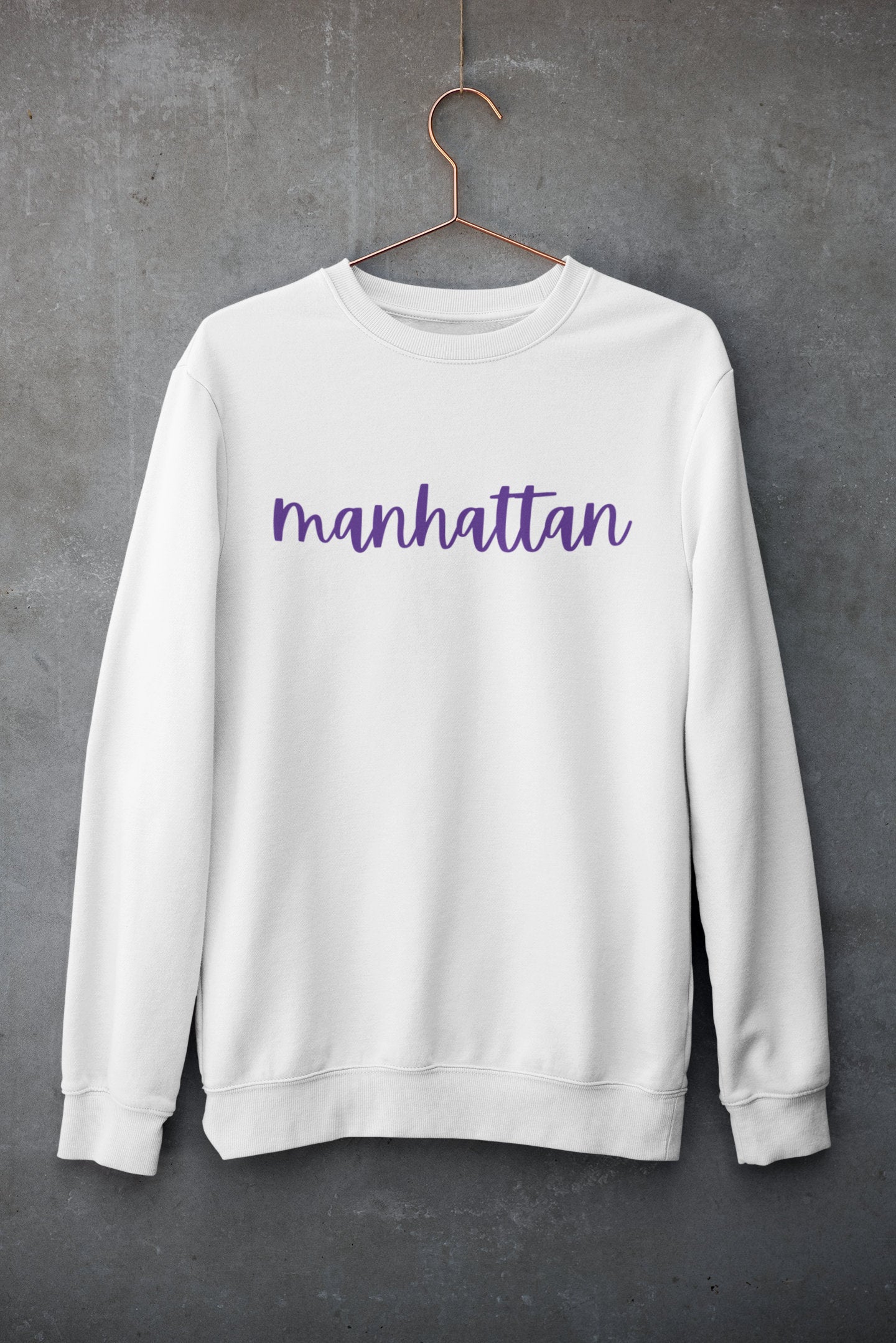 Manhattan Script Sweatshirt