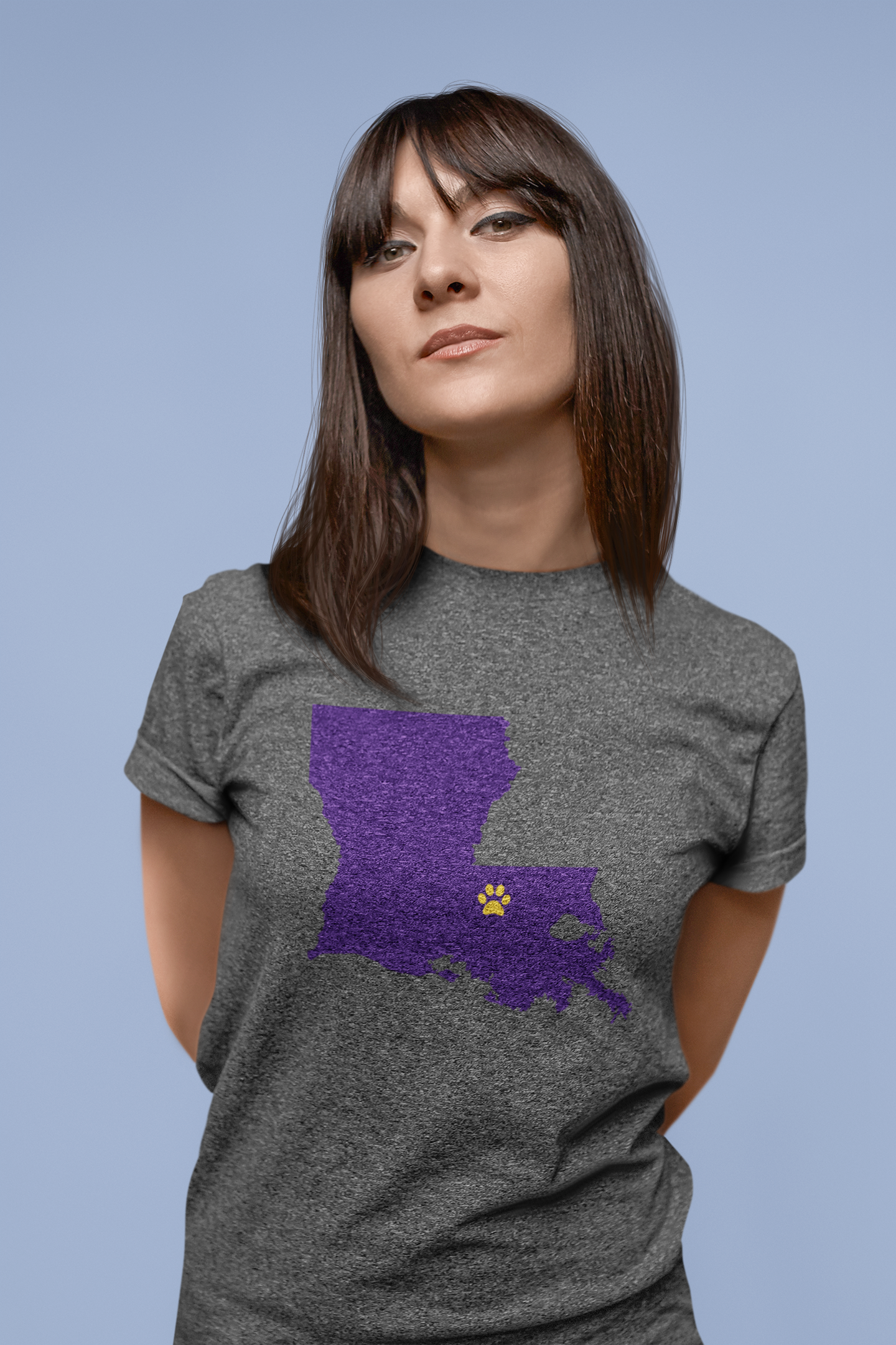 Baton Rouge Paw Print Tee