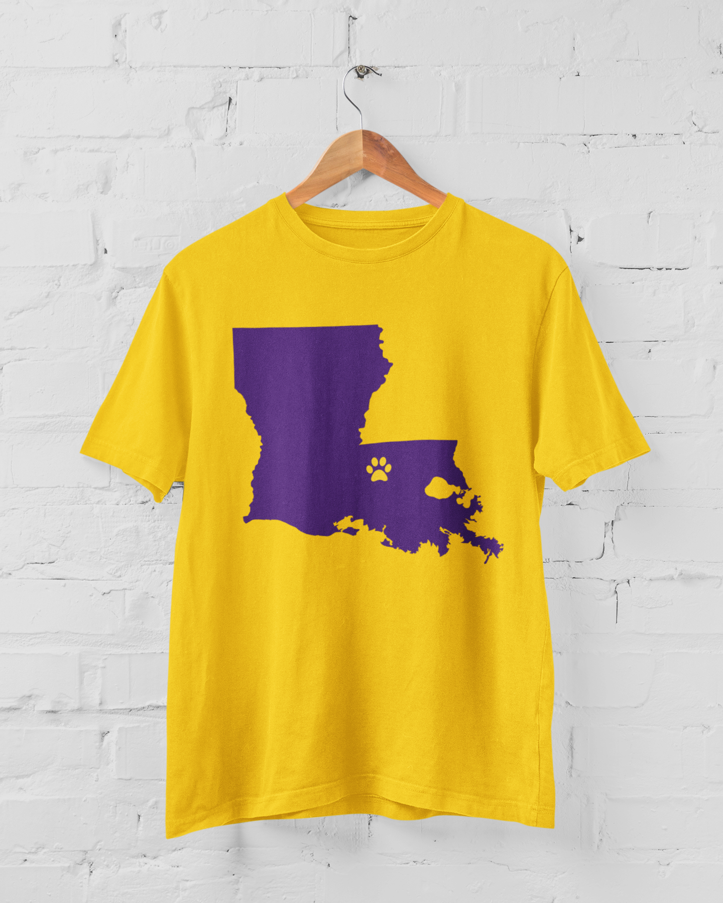 Baton Rouge Paw Print Tee